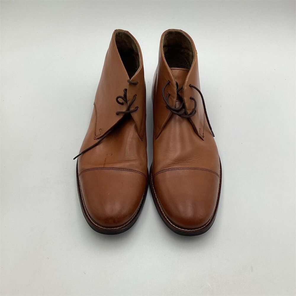 Stafford Men's Chukka Ankle Boots Brown Leather Size‎ 11M